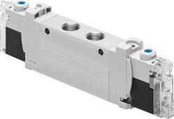 Electrically and pneumatically actuated directional control valves