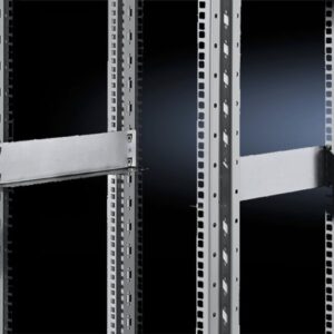 Slide rail, 2 U, static installation, continuous for two pairs of 482.6 mm (19") mounting angles