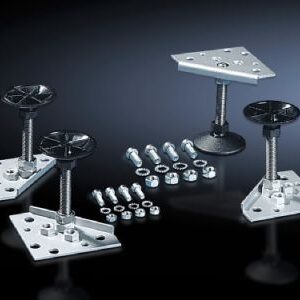 Levelling feet for base/plinth TS, stainless steel and base/plinth, complete, stainless steel