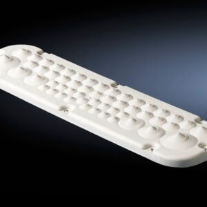 Plastic cable gland plates with membranes