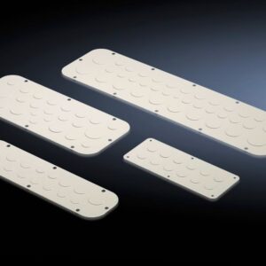 Metal gland plate with metric knockouts