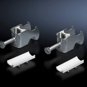 Cable clip for C rail, combination rail