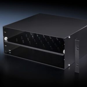 Small equipment box, 4 U, shielded for one 482.6 mm (19") mounting level