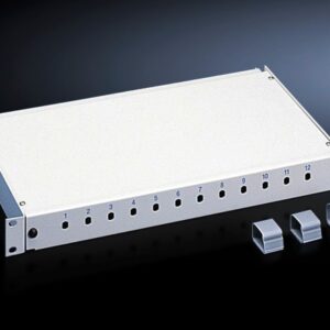 Fibre-optic splicing box, depth-variable