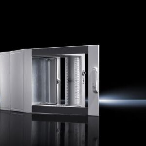 Wall-mounted enclosures EL, 3-part with mounting plate and mounting angles, static installation