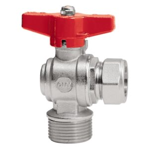 RIGHT ANGLE FULL BORE BALL VALVE - T12 SERIES - MALE/COMPRESSION