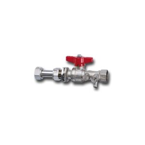BALL VALVE WITH NON-RETURN VALVE AND 4 DRAIN/TEST POINTS - T12 SERIES - EXT. FITTING/SWIVEL NUT