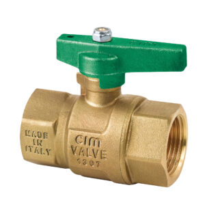 NO LEAD BALL VALVE - "CR" - SCC - T12CRNL SERIES - 6/6 NYLON HANDLE