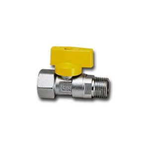 STRAIGHT BALL BIB COCK FOR GAS - UNI-CIG 9891 - FEMALE/MALE