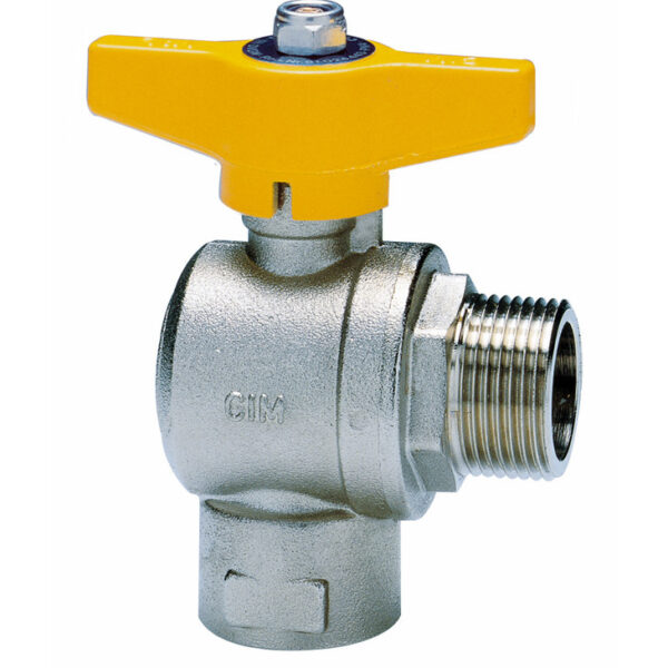 RIGHT ANGLE FULL BORE BALL VALVE FOR GAS - T10 TYPES -MALE/FEMALE