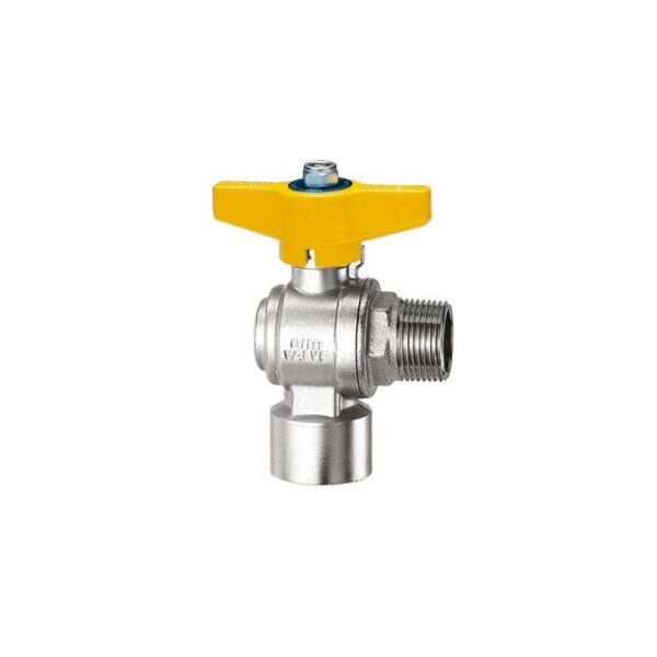 RIGHT ANGLE FULL BORE BALL VALVE FOR GAS - TYPE T12 - FEMALE/MALE