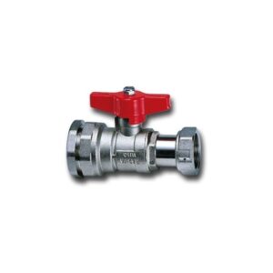 BALL VALVE FOR WATER METER INLET - T12 SERIES - POLYETHYLENE/SWIVEL NUT