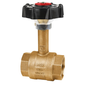 BALL VALVE - SOLID STEM EXTENSION -  "CR" BRASS - T16CR - SPEED REDUCER HANDWHEEL