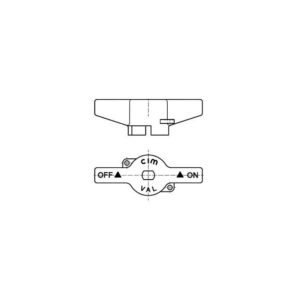 ALUMINIUM BUTTERFLY HANDLE Cim 310 - 312 - 314