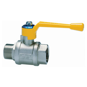 Male/female ball valves for gas